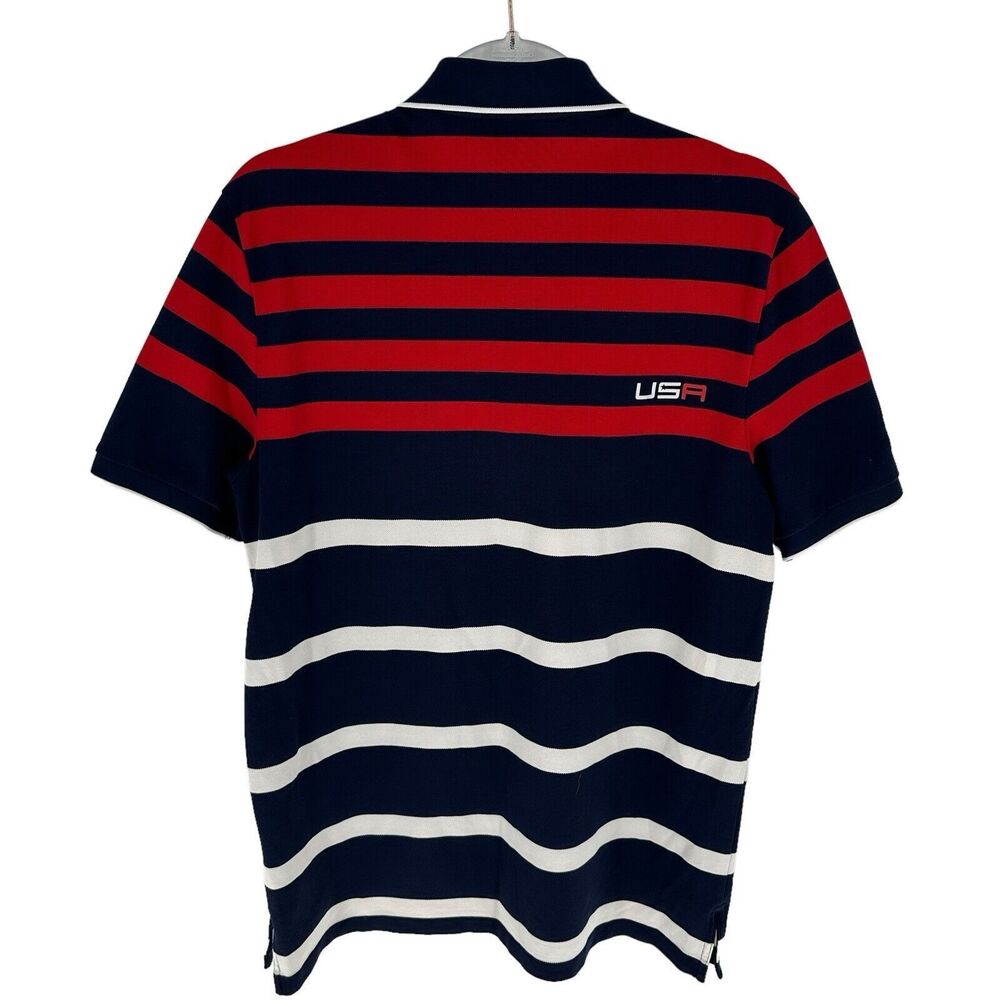 Polo Golf Ralph Lauren Polo Shirt Mens M Ryder Cup 2014 Scotland USA Performance - Picture 2 of 16